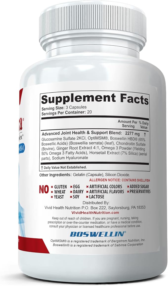 (3 Bottles) Maximum Strength Joint Health 60ct Each