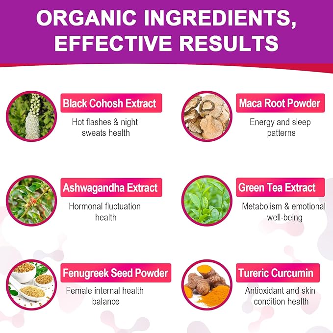 Menopause Supplements for Women, 120 Billion 60 Herbal