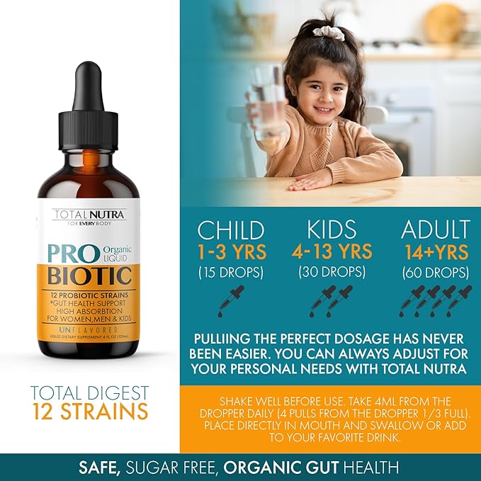 Liquid Probiotic for Women Men &