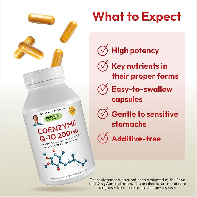 ANDREW LESSMAN Coenzyme Q-10 200 mg 60 Capsules