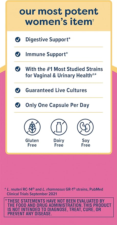 Renew Life Women's Probiotic Capsules, Supports 90 Billion 30 Ct