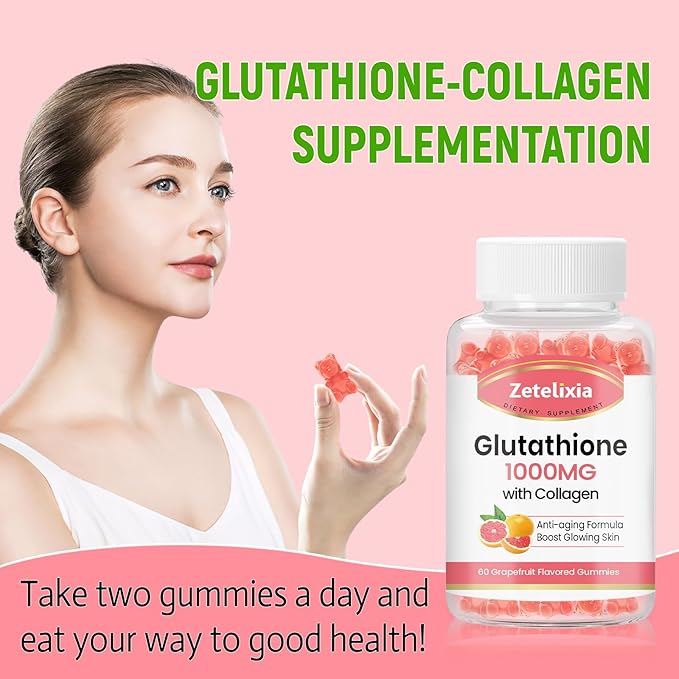 2 Pack Glutathione Collagen Gummies 120 Count
