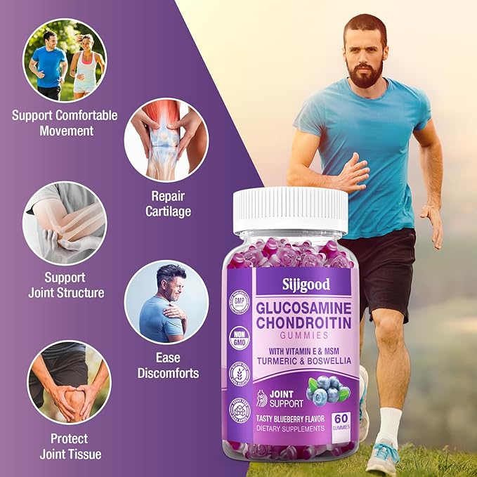 2 Pack Glucosamine Chondroitin Gummies 120 Gummies