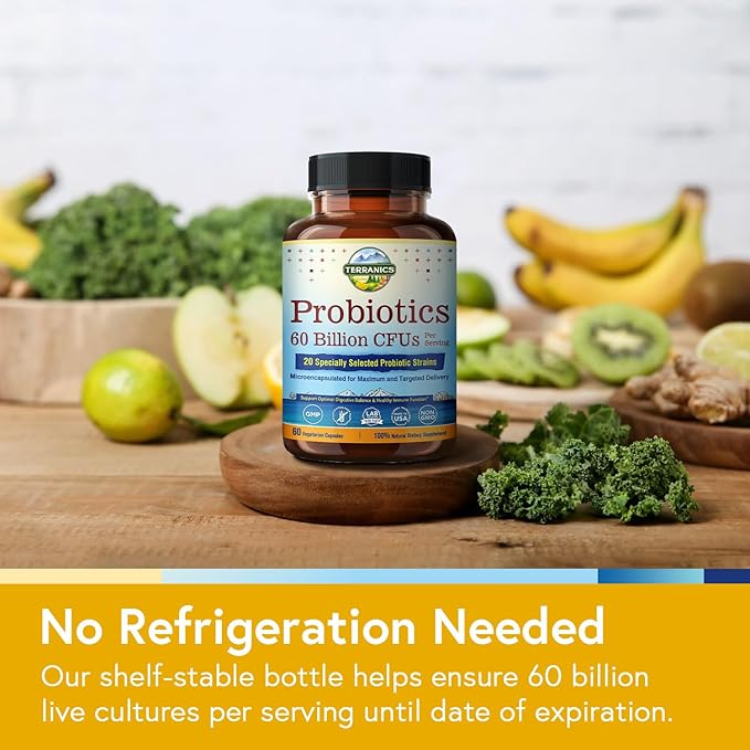 Terranics Probiotics 60 Billion CFU, 20 60 Veg