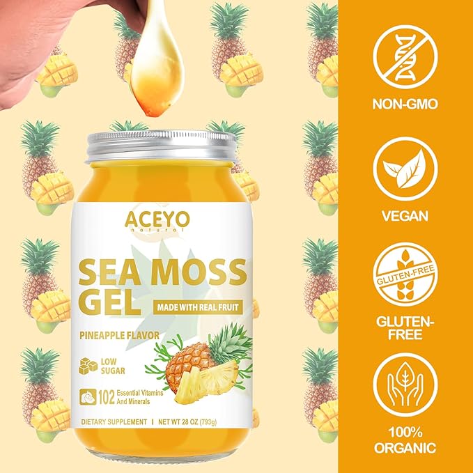 (28 OZ) Sea Moss Gel Organic 102 Vitamins