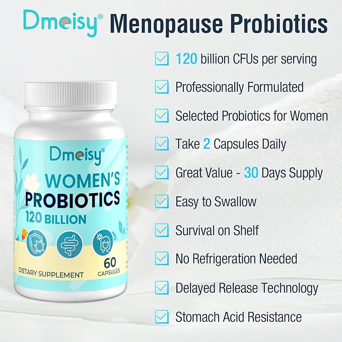 Menopause Supplements for Women, 120 Billion 13-in-1 Herbs 60 Capsule
