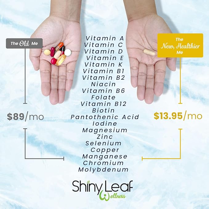 Shiny Leaf Bariatric Multivitamin Iron-Free Capsules (1 Month 30 Caps)