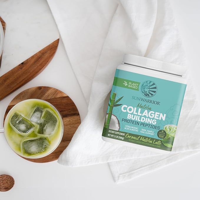Sunwarrior Vegan Matcha Collagen Building Powder 20 Servings