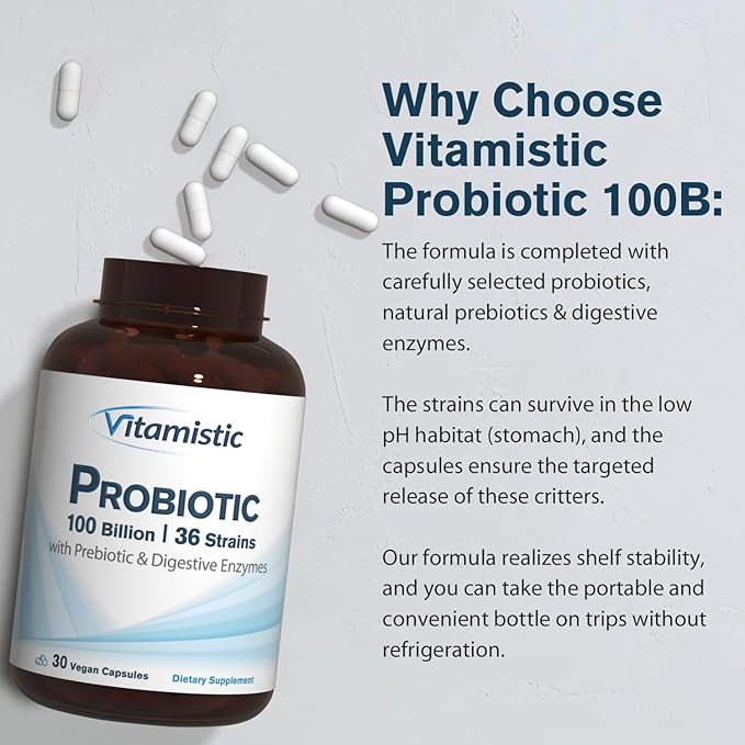 Probiotic, 100 Billion CFUs, 36 Strains, 30 Vegan