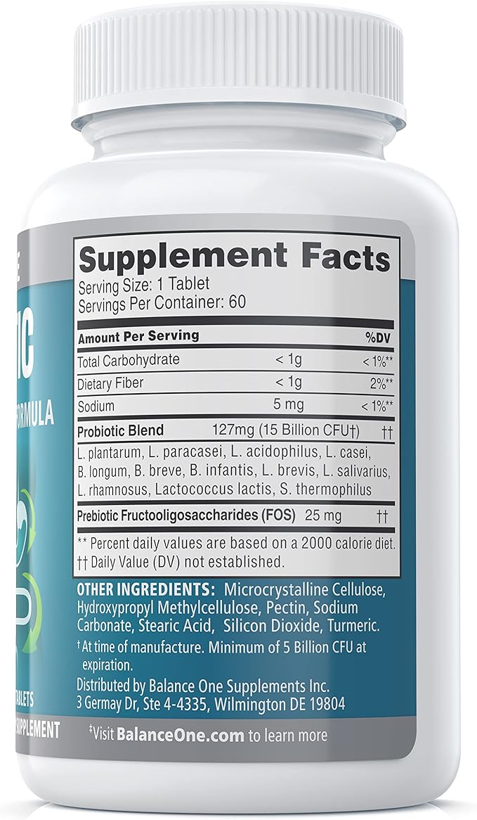 Probiotic, Daily Probiotics for Women & 15 Billion 12 Strains, 60 Time-Release