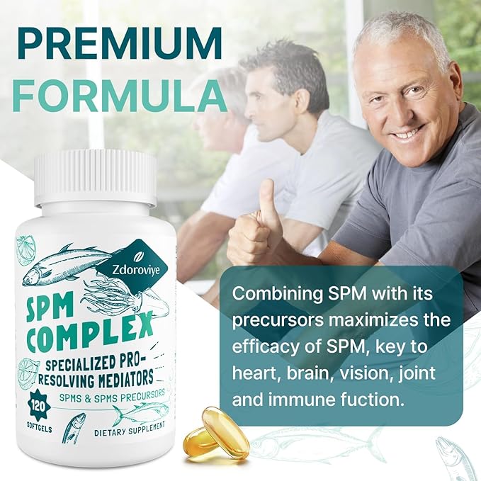 Specialized Pro-Resolving Mediators and SPMs Precursors 120 Softgels