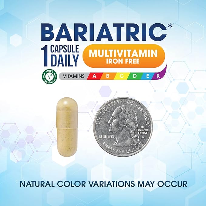 Shiny Leaf Bariatric Multivitamin Iron-Free Capsules (6 Months 180 Caps)
