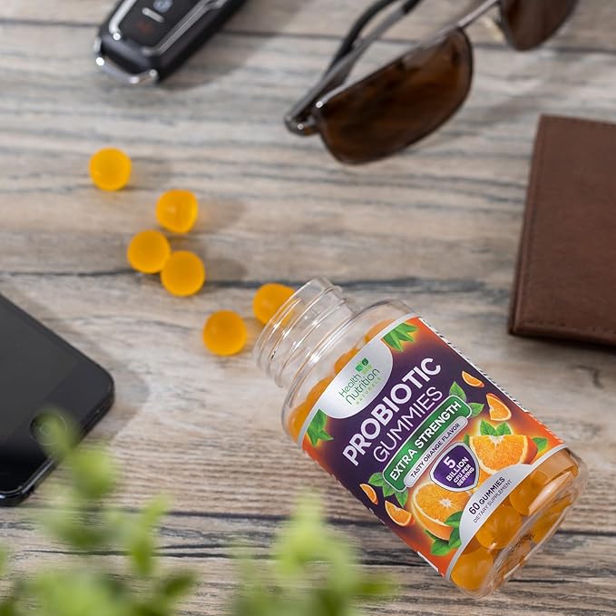 Probiotic Gummies for Digestive Health - Daily Probiotics for Women & Men Gummy, 5 Billion CFU Probiotics Supplement, Probiotic Strains Supports Immune, Vaginal, & Gut Health, Non-GMO - 60 Gummies