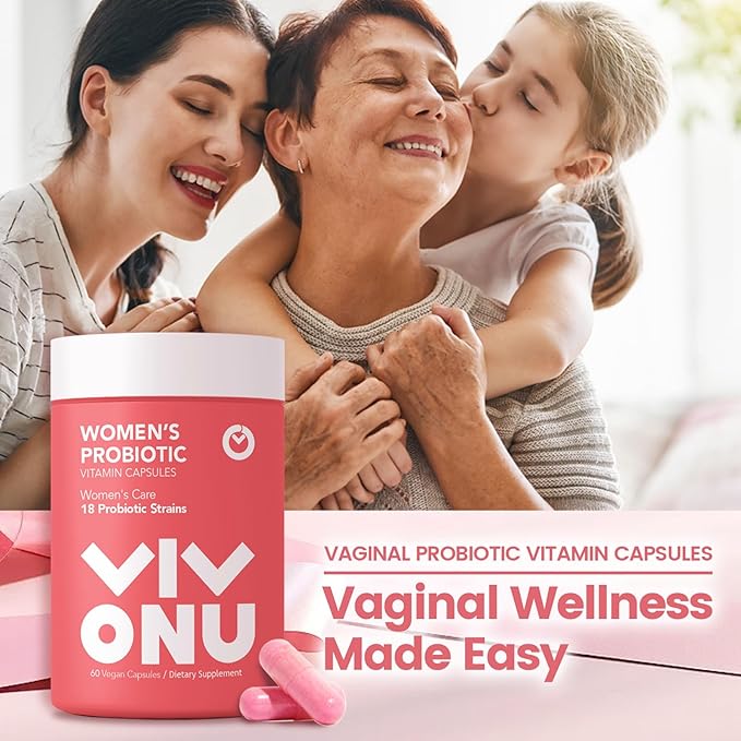 Women's Probiotic,Prebiotics & Lactobacillus Probiotic Blend,60 Billion CFUs,18 Strains,Help Women's Health,Boost Immune,Digestive,Gut,Promote Healthy Vaginal Odor & Vaginal Flora
