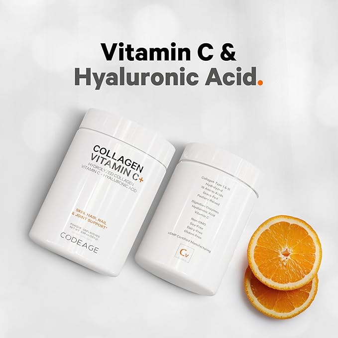 Codeage Collagen Peptides Powder + Vitamin 9.98 oz