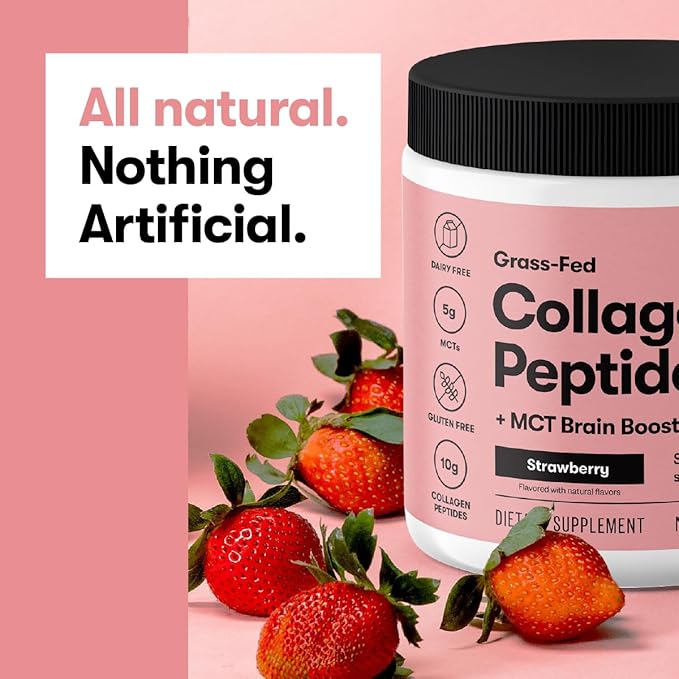 Perfect Keto Collagen Peptides Protein Powder with MCT Oil, Hydrolyzed Collagen, Type I & III Supplement, Gluten Free, Grass Fed, Low Carb, Keto Coffee Creamer, Collagen for Women & Men, Unflavored