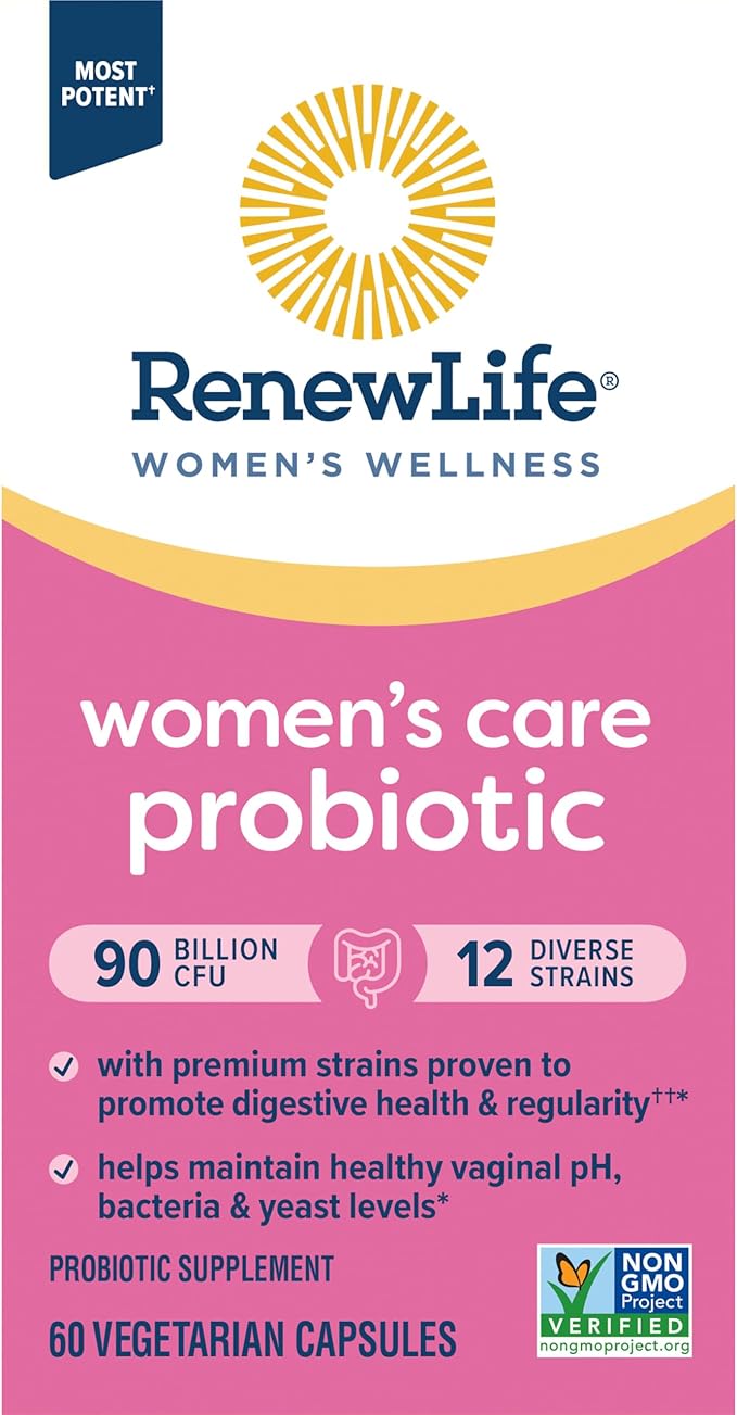 Renew Life Women's Probiotic Capsules, Supports 90 Billion 60 Ct