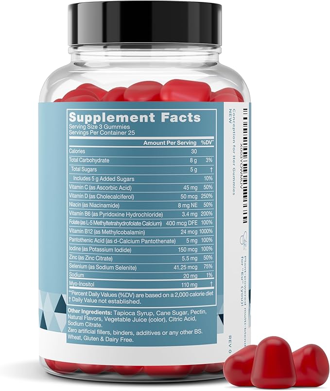Conception for Her Fertility Gummies 75 ct
