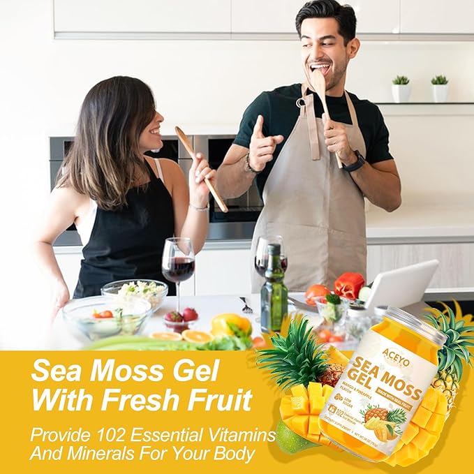 (28 OZ) Natural Sea Moss Gel 102 Vitamins