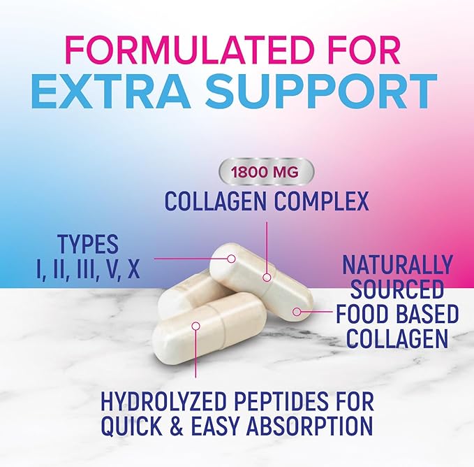 Collagen Peptides for Women & Men 180 Capsules