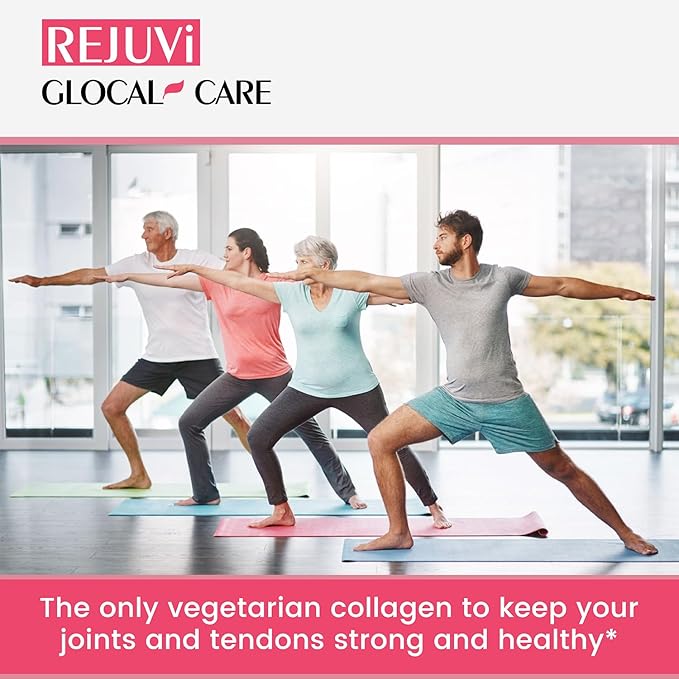 GlocalCare Rejuvi Skin Rejuvenation - Collagen Synthesis, Anti-Wrinkles with Ovoderm, Grape Seed Extract, Coenzyme Q10, Folate
