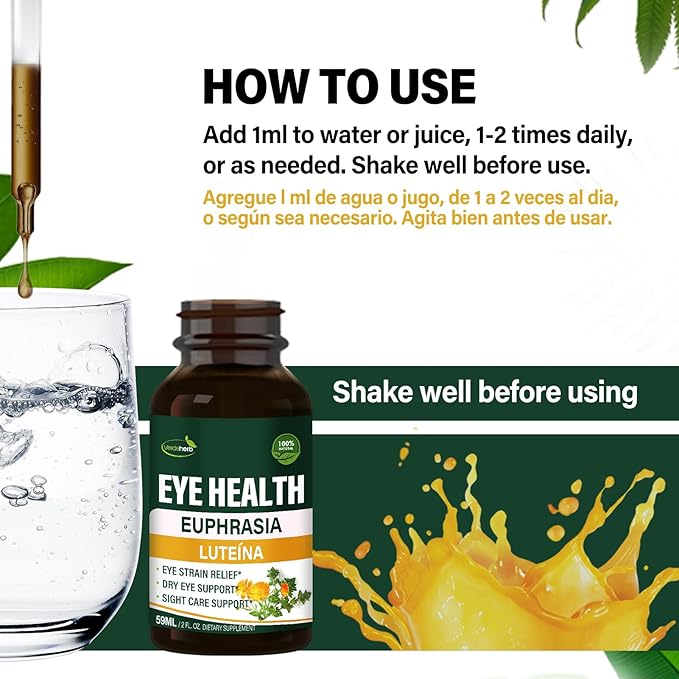 Eyebright Herb Eye Health Drops, Bilberry 2oz