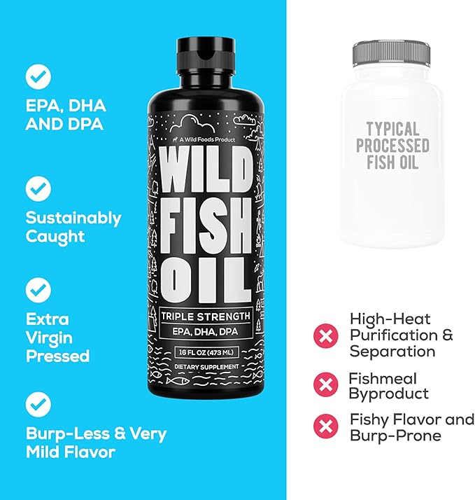 Wild Foods Liquid Omega 3 Fish 16 oz (2 pk)