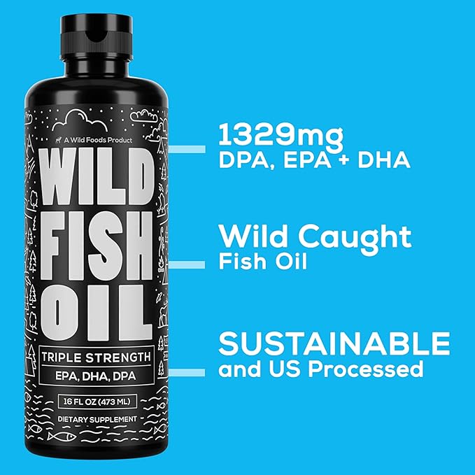 Wild Foods Liquid Omega 3 Fish 16 oz (1 pk)