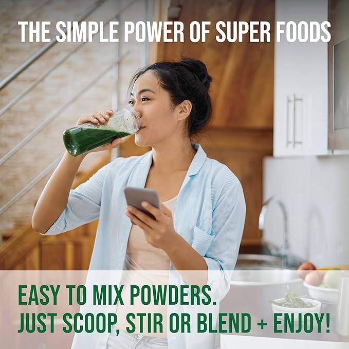 COUNTRY FARMS Essential Pack, Super Greens Powder and Super Reds, Packed with 50 Organic Super Foods and 40 Super Fruits, Natural Energy, Bloating Support, Unflavored & Berry Flavor, 17.7 oz, 2 Pack