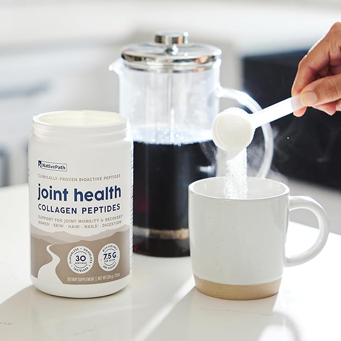 NativePath Joint Health Collagen Peptides, Type 1 & 3 Peptides, 7.9 Ounce, 30 Servings