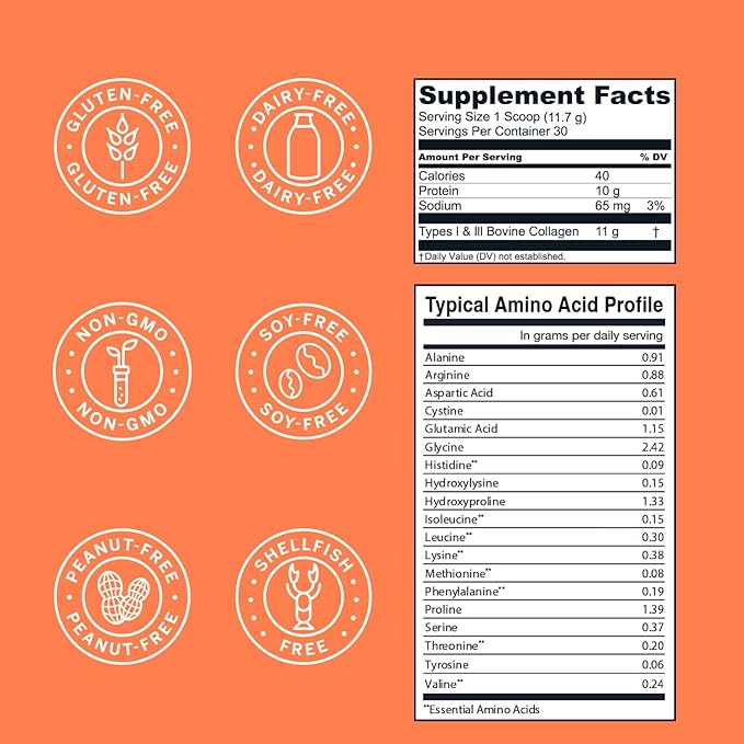 Live Conscious Collagen Peptides Powder 30 Servings 13oz