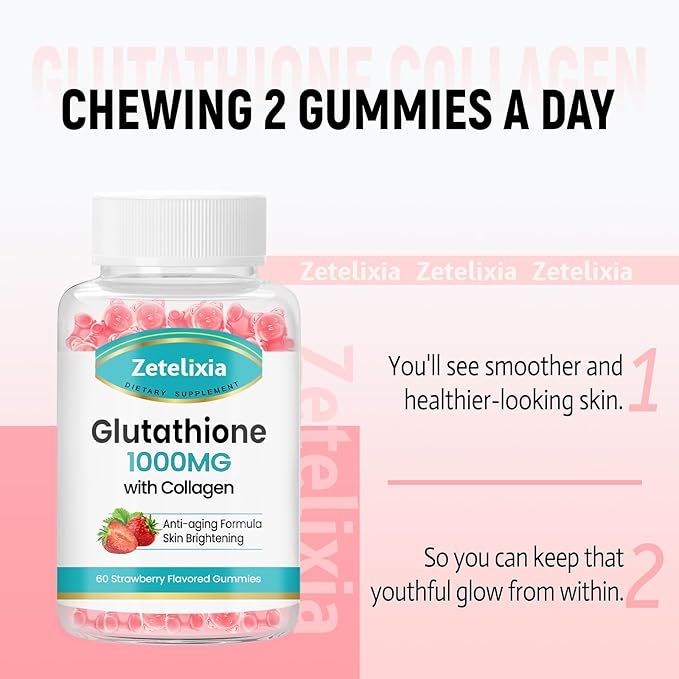 Glutathione Collagen Gummies, Collagen Gummies 60 Count