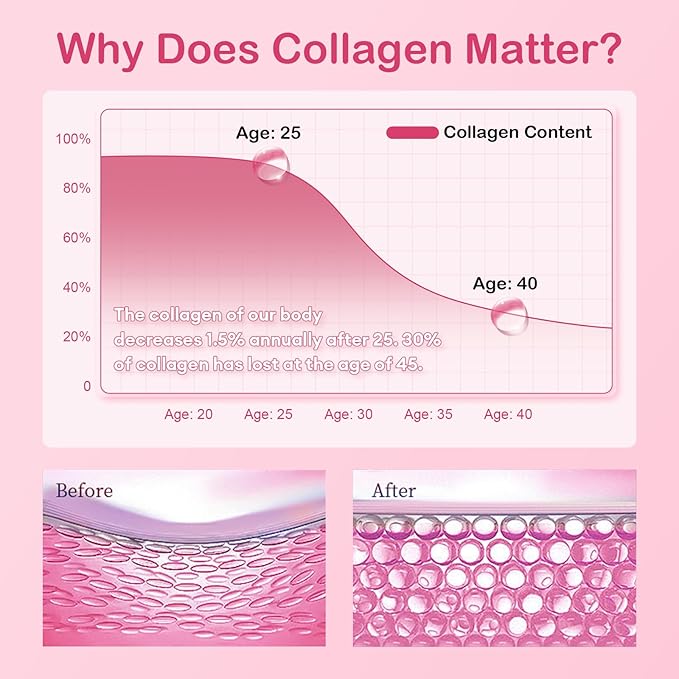 Collagen Drink with 6000mg Marine Collagen 0.85 Fl.Oz(25ml)x30 Fl.Oz(25ml)x30 Bottles,