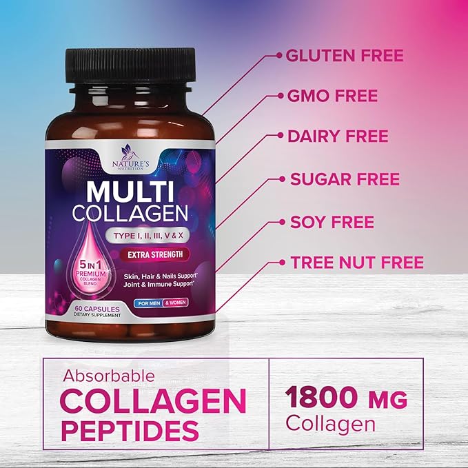 Collagen Peptides for Women & Men 60 Capsules