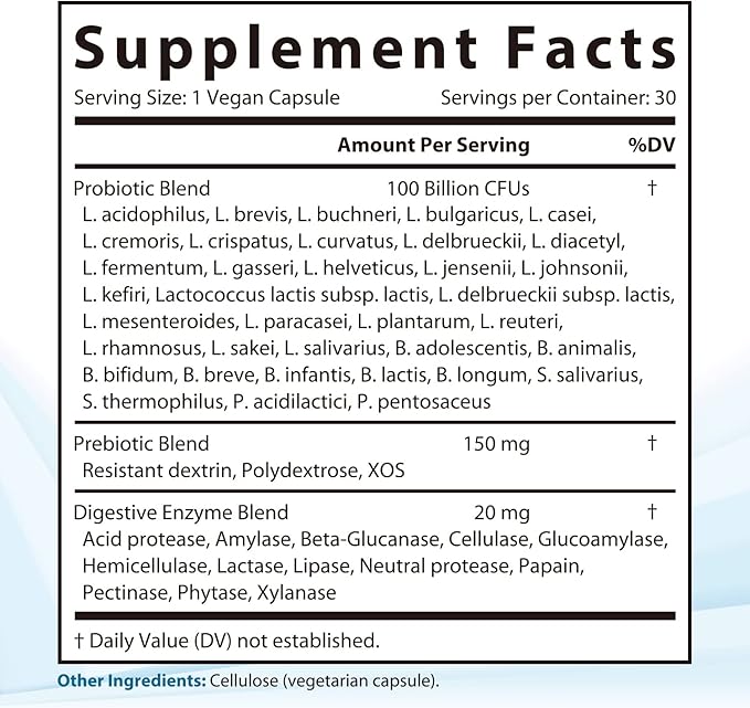 Probiotic, 100 Billion CFUs, 36 Strains, 30 Vegan