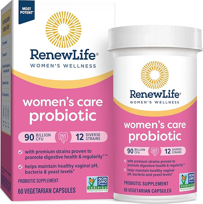 Renew Life Women's Probiotic Capsules, Supports 90 Billion 60 Ct