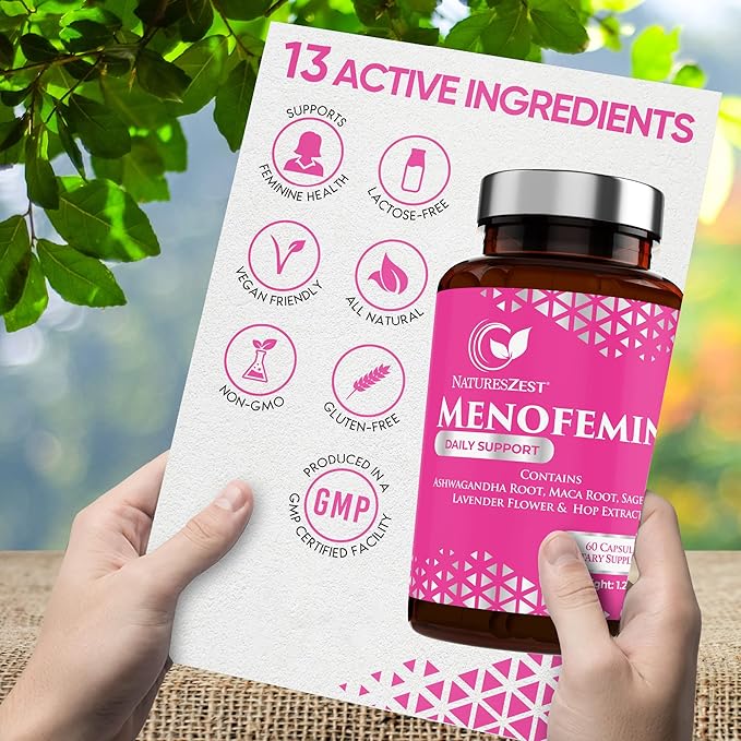 Menopause Supplement - for Perimenopause, Menopause 60 Vegan
