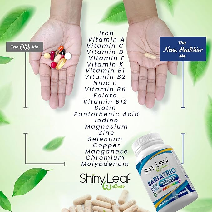 Shiny Leaf Daily Bariatric Multivitamin 45 mg 90 Ct (3 Months