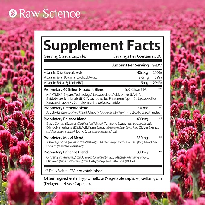 Menopause Supplements for Women 60 Capsules