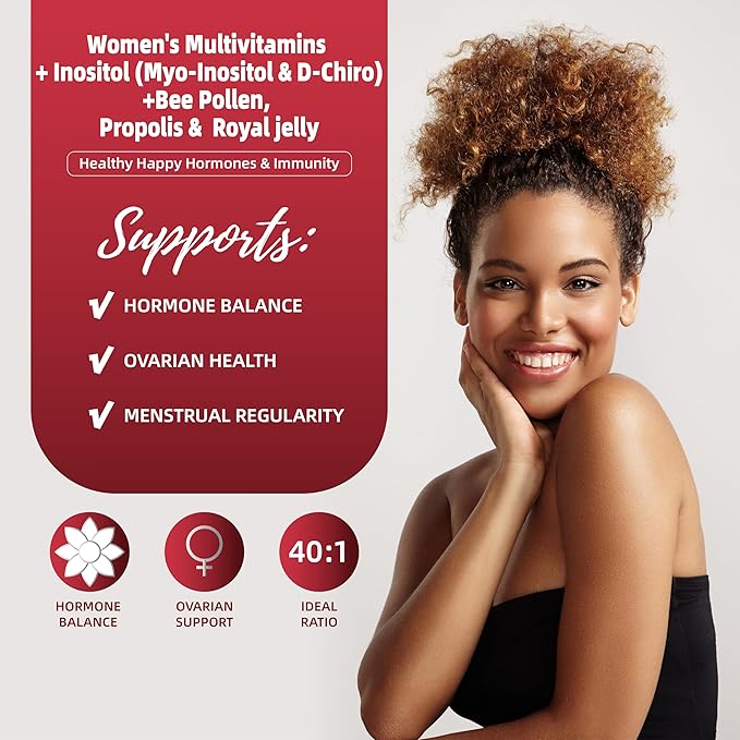Multivitamin For Her 50+ with No Iron A,C,D3,E,B6,B12&Zinc,Probiotics,Alage Calcium 50+ Multivitamin Free,120 Count