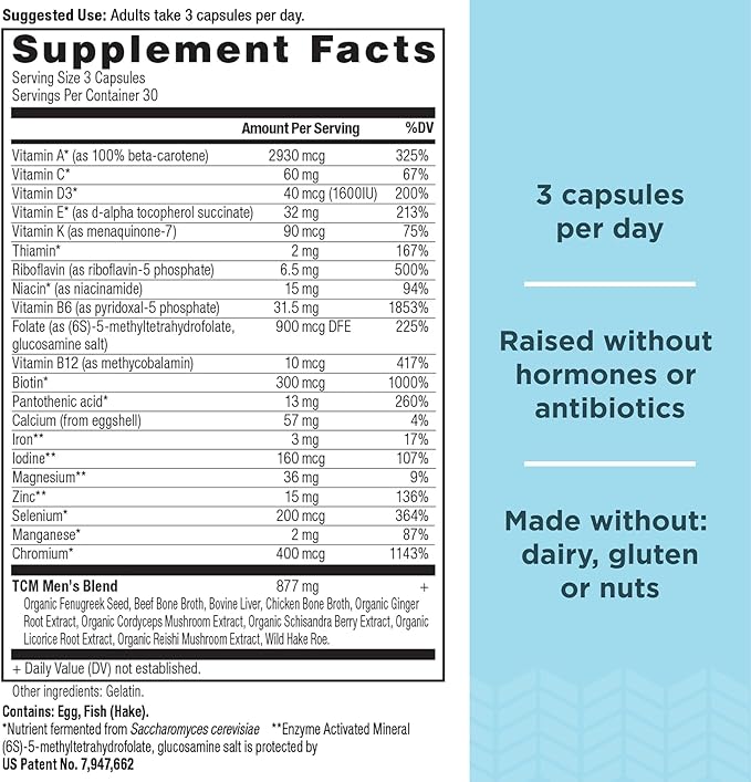 Ancient Nutrition Multivitamin for Men, Multi B12, Zinc, 90 Ct