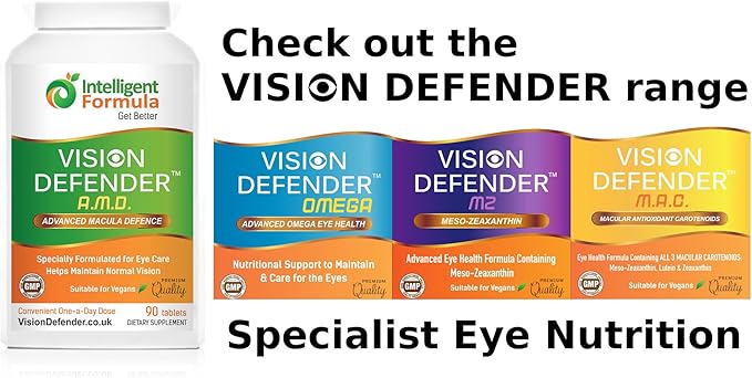 AREDS2 VISION DEFENDER AMD Supplement: Lutein, 2 Eye 3 Months (90 tablets)