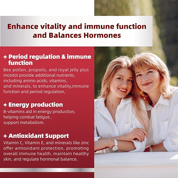 Multivitamin For Her 50+ with No Iron A,C,D3,E,B6,B12&Zinc,Probiotics,Alage Calcium 50+ Multivitamin Free,120 Count