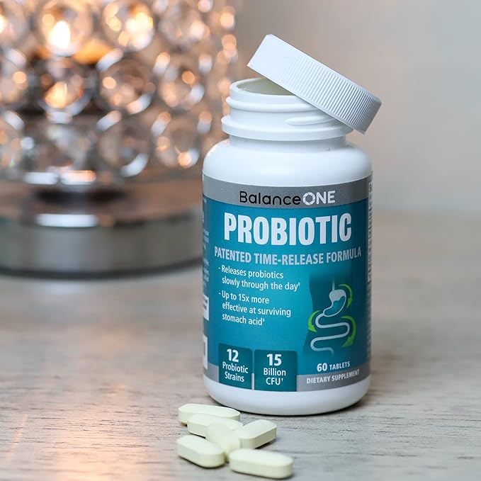 Probiotic, Daily Probiotics for Women & 15 Billion 12 Strains, 60 Time-Release