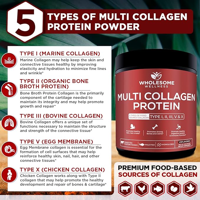 Multi Collagen Protein Powder Hydrolyzed (Type
