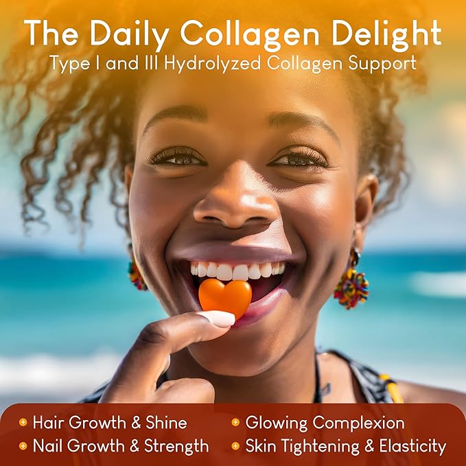 Sugar-Free Marine Collagen Gummies (90 Collagen 500mg Collagen