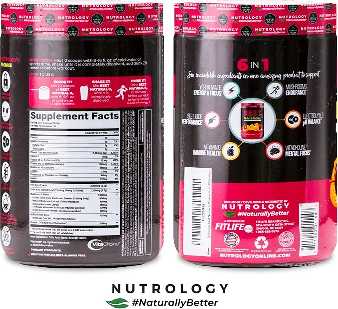 Beet Natural O2, Pre Workout Powder, 30 Servings