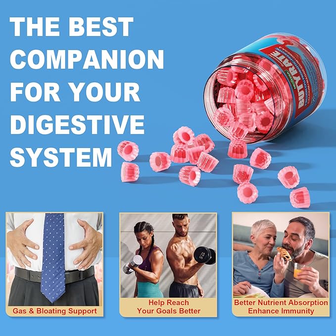 Butyrate Gummies with Probiotic + Prebiotic 9 Billion Omega-3, Inulin,