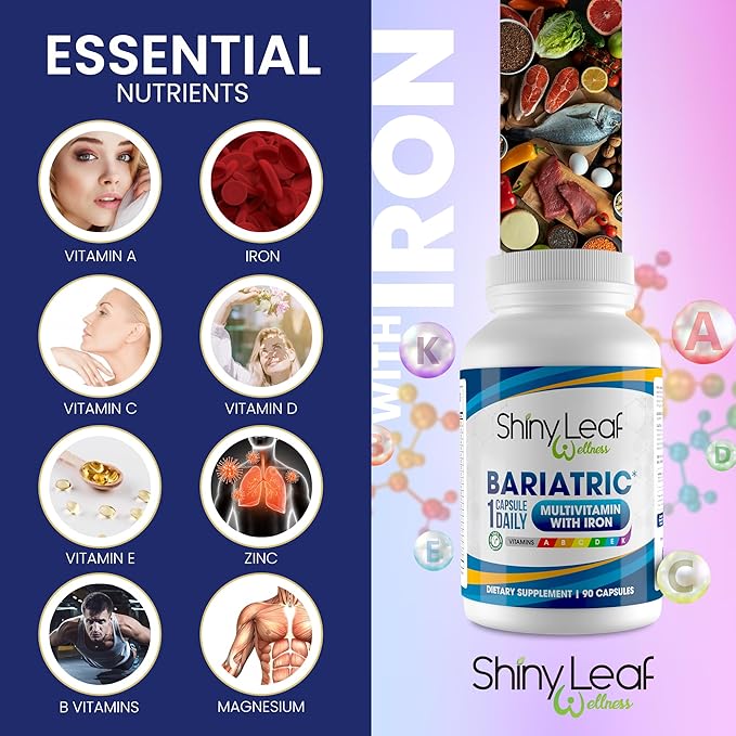 Shiny Leaf Daily Bariatric Multivitamin 45 mg 90 Ct (3 Months