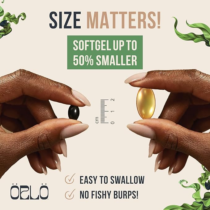 Omega 3 - Vegan Omega 3 Omega3s - Omega-3 Oil (60 Mini